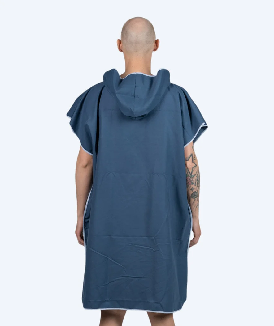 Watery badeponcho til voksne - Microfiber - Mørkeblå