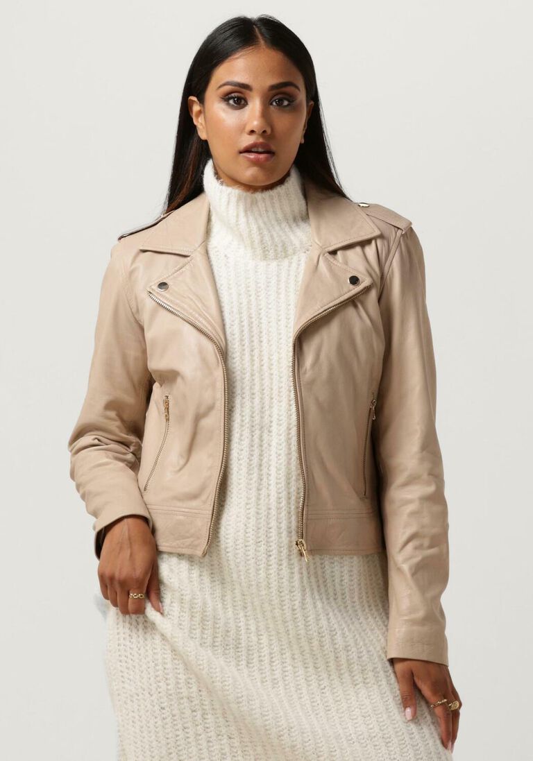 IBANA beige ibana leren jas bruna