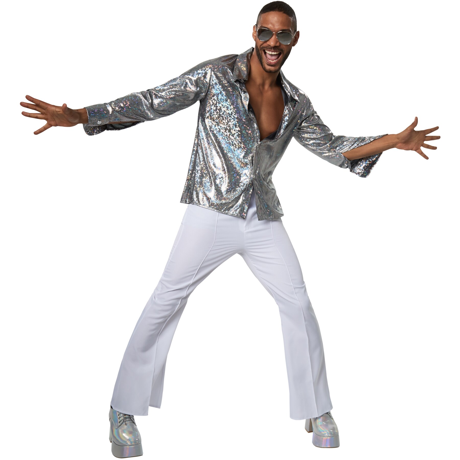 tectake® Herrenkostüm Disco Boy