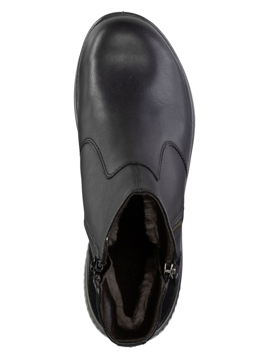 Gefütterte Damen-Boots, Winterschuhe, Weite K, mit Lammfell