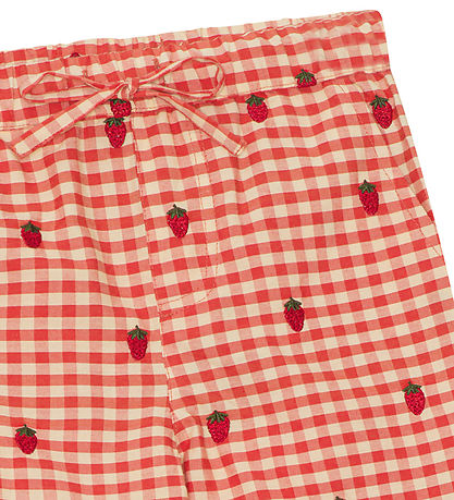 Fl?ss Bukser - Molly - Berry Gingham