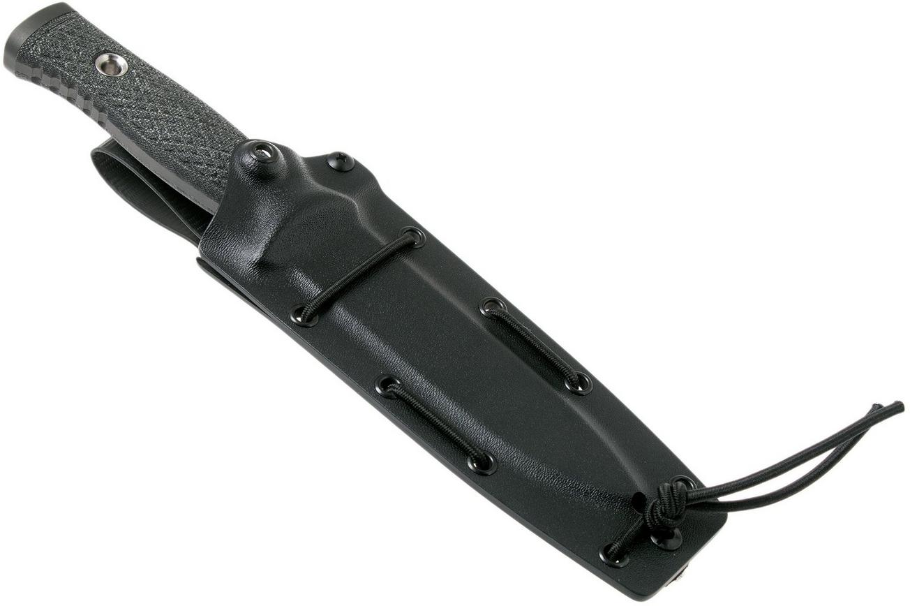 TRC Knives Mille Cuori, Vanadis 4 Extra, Black Canvas Micarta outdoormes