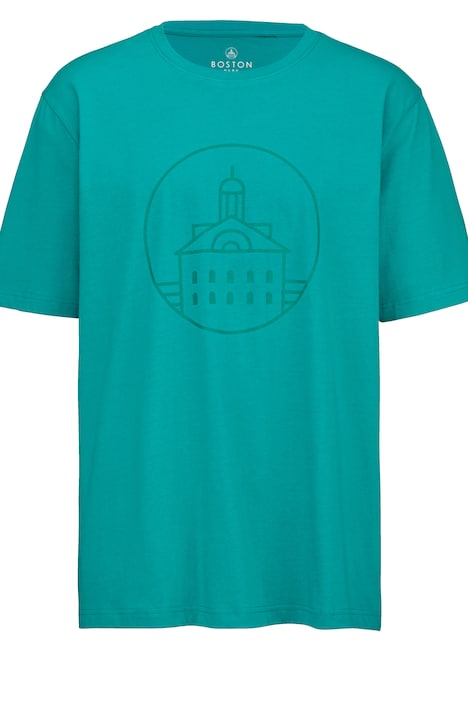 Boston Park T-Shirt, Halbarm, großer Print, Rundhals, bis 68/70