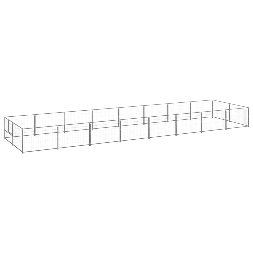 Chenil argenté 16 m² acier