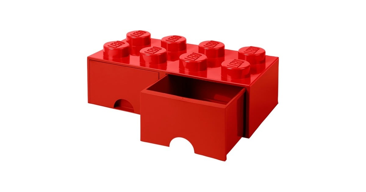 Room CopenhagenLEGO Brick Drawer opbergdoos  (Rood, 8 noppen)