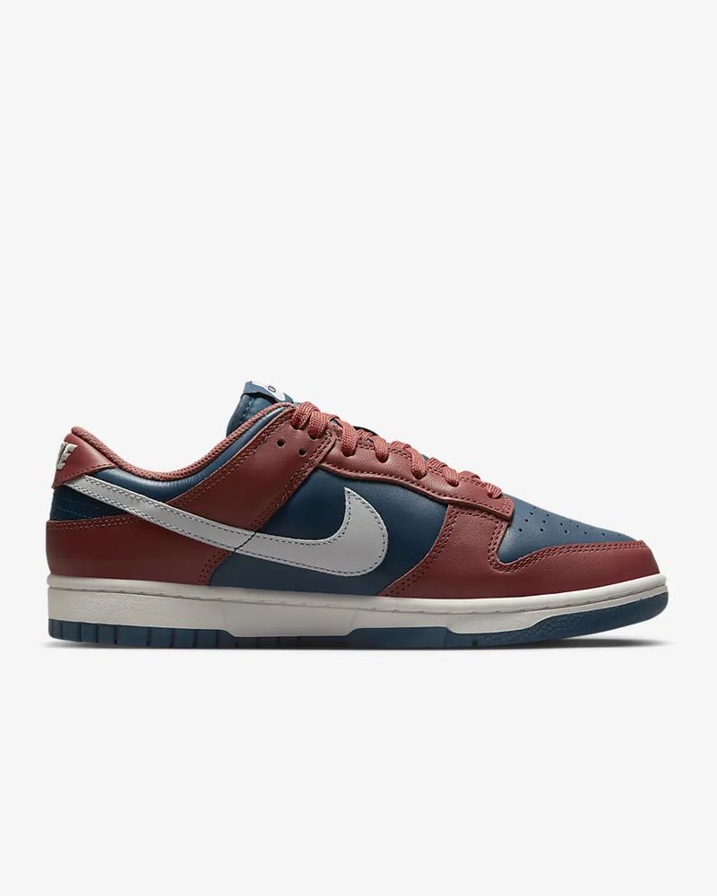 Chaussures Nike Dunk Low Rouge & Bleu pour femme