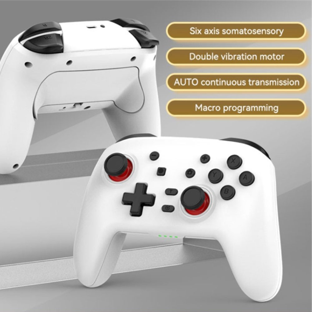 Wireless Bluetooth Game Controller mit Back Paddles für PS4 / Nintendo Switch / PC / iOS / Android - Schwarz