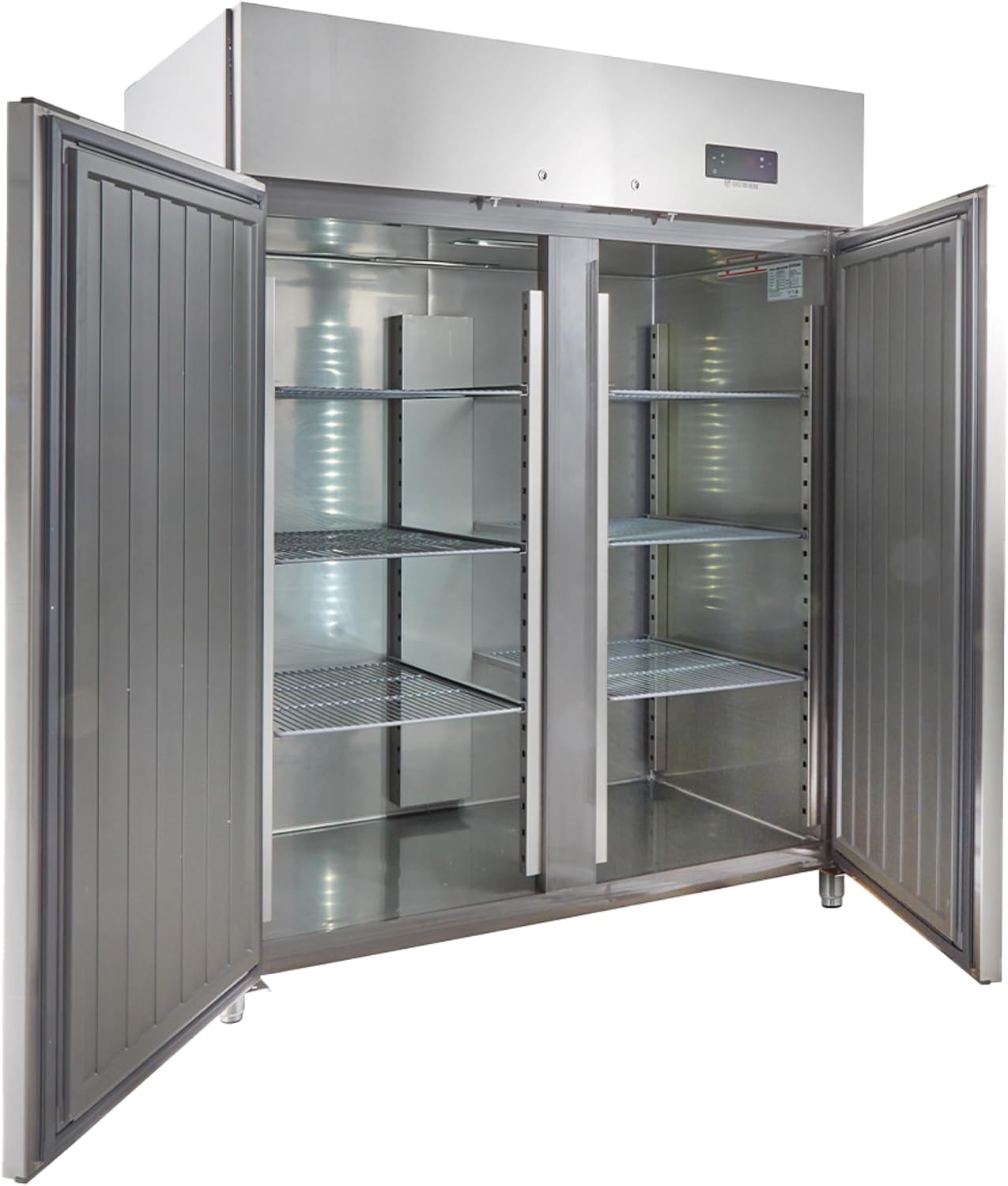 ECO 1300 GN 2/1 Monoblock Gastronomie Tiefkühlschrank, Gastronomiebedarf, 1350 Liter, Großvolumiger freistehender Gefrierschrank, Energiesparend, Robuste Bauweise