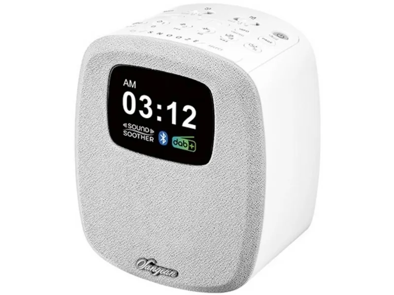 Bordradio Sangean DCR-83 DAB , FM Batteriopladningsfunktion, #####Weckfunktion Hvid