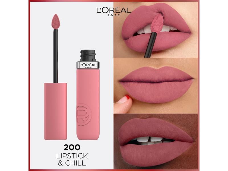 L'Oréal Paris Lippenstift Infaillible Matte Resistance 200 Der matte Lippenstift verleiht den Lippen leuchtende Farbe und bis zu 16 Stunden Halt