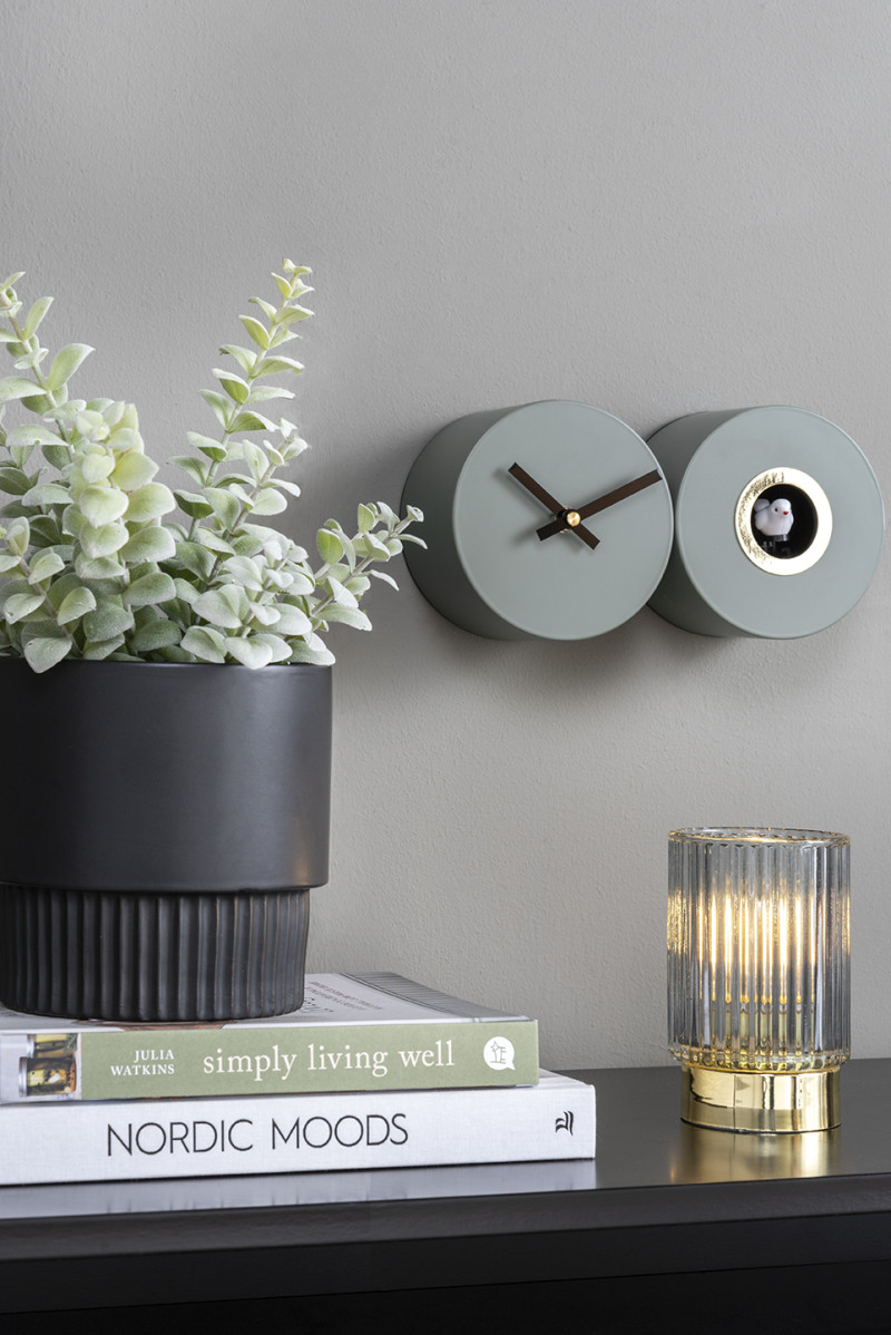 Wall Clock Duo Cuckoo KA5789BK Black