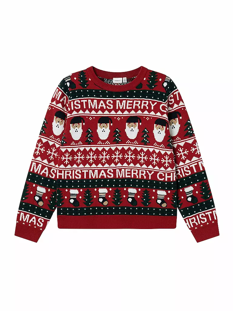 NAME IT Kinder Pullover NKNRASTOKKE rot