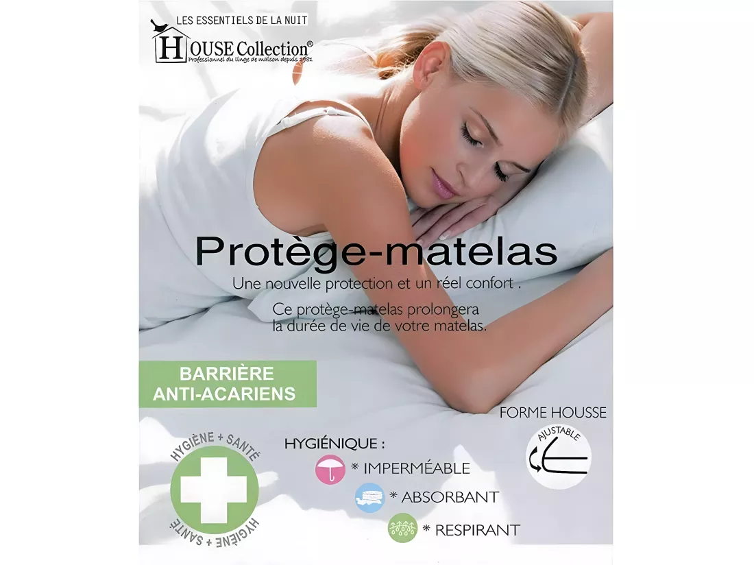 Matelas 90x190 x 19,5 cm + Alèse + Oreiller Visco - Une Face Soutien Souple et Une Face Soutien Ferme - Reference Nina -