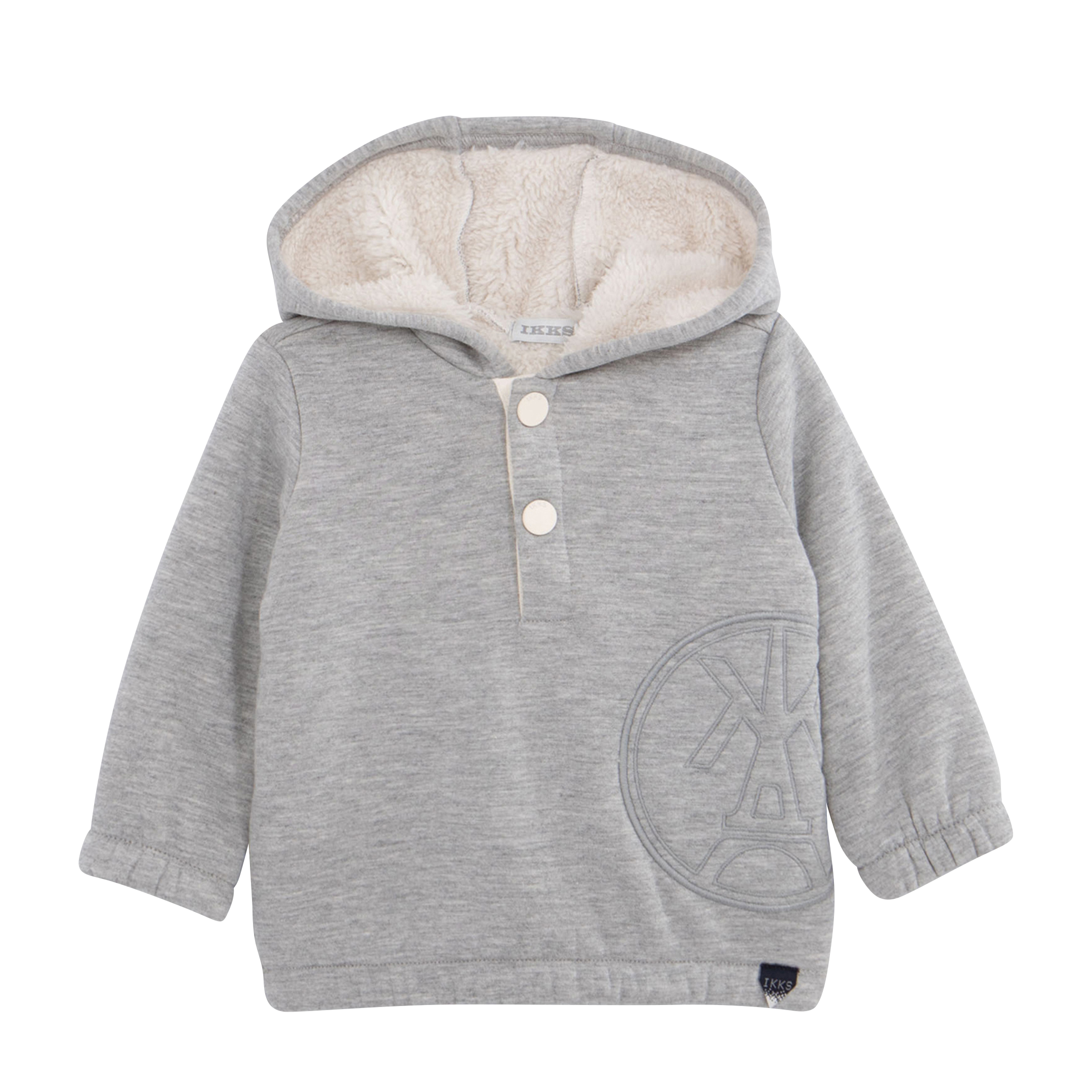 Sweat à capuche en coton mélangé | Gris
