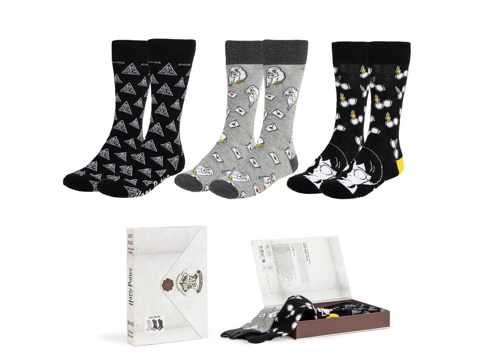 GIFTSET HARRY POTTER PACK 3 PARES DE MEIAS