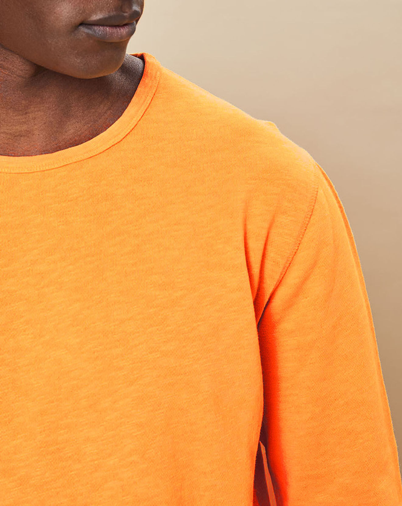 Hartford Sweat Light Crew orange