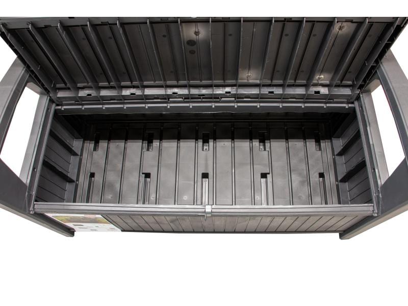 Keter Gartenbox Patio Bench Grau Gartenbank mit Aufbewahrungstruhe