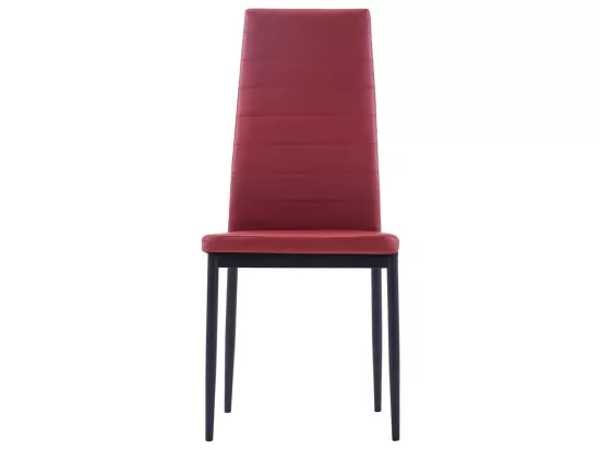 Mobilier de salle à manger 7 pcs Rouge bordeaux