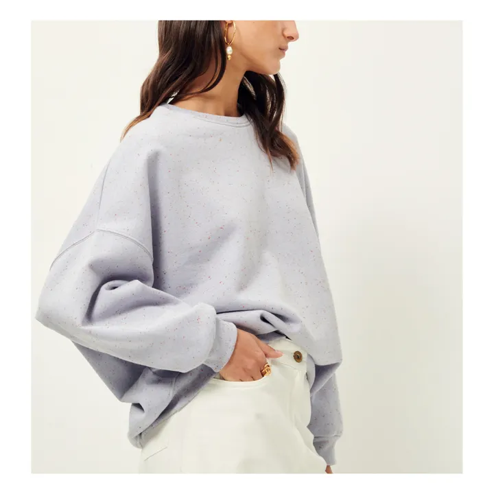 Sessùn Sweat Oversize Chebbi | Violet chiné
