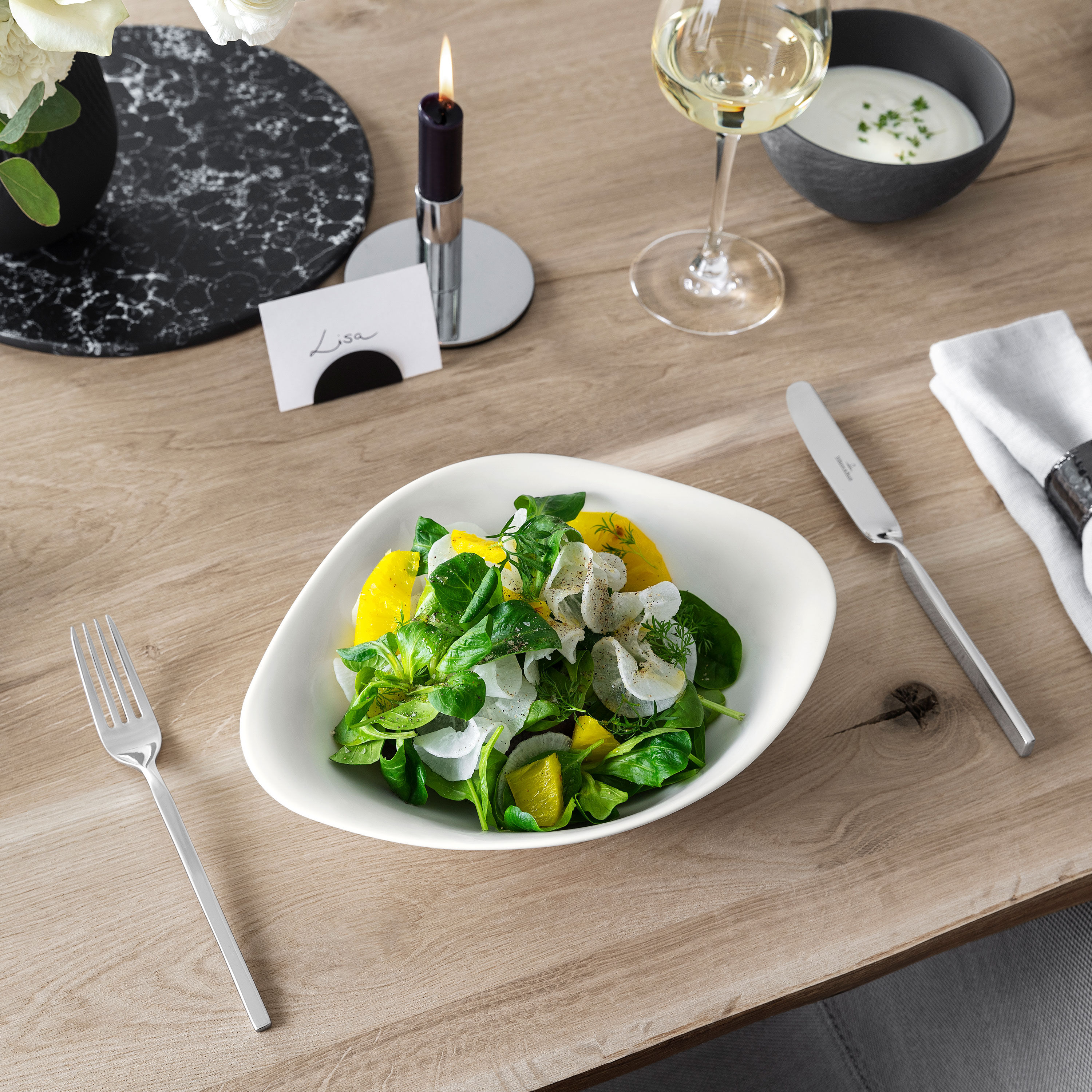 Vapiano Pasta bowl White, 10.6'' x 7.9'', Premium Porcelain