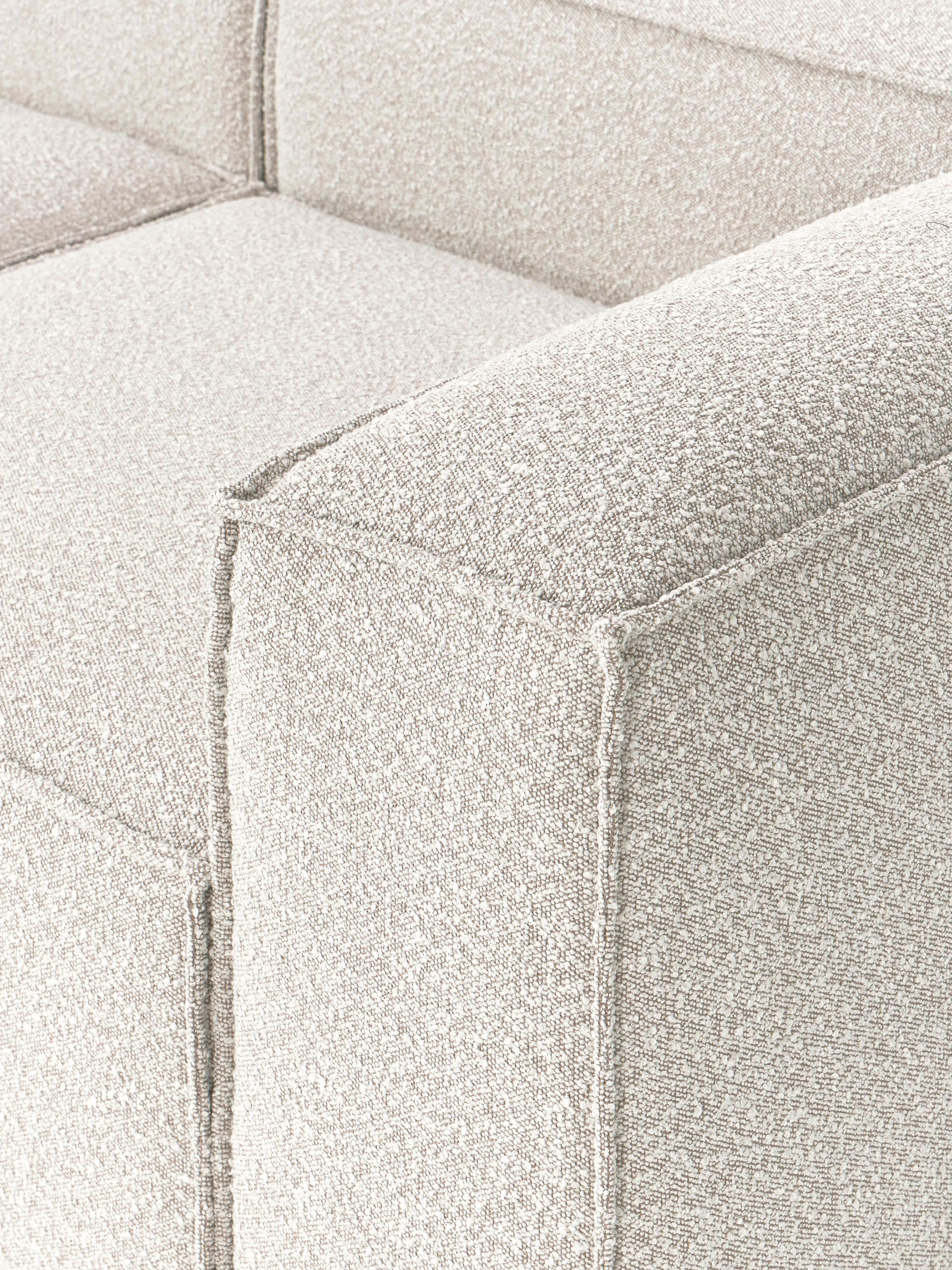 Modulaire bank Lennon (3-zits) uit bouclé