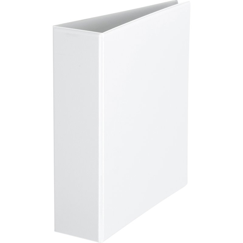 Classeur 4 anneaux cartonné Bruneau personnalisable A4 - Dos 8,5 cm blanc