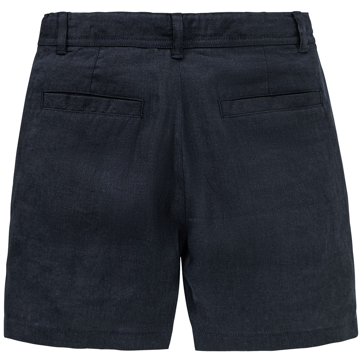Jonas Nielsen Jungen Leinen-Shorts in Unifarben dunkelblau