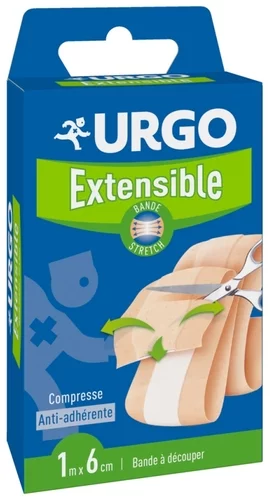 Extensible Bande Stretch 1 m x 6 cm - Urgo - 1 Bande