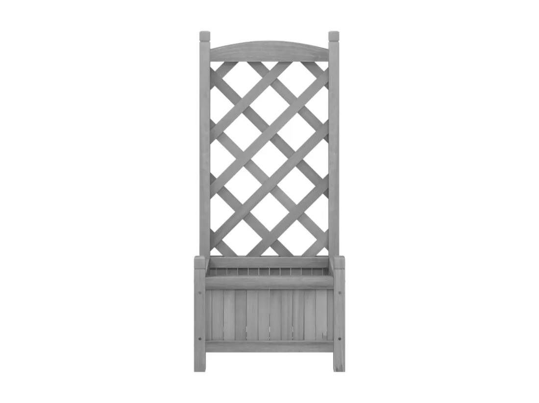 Jardinière bac lit surélevé bois marron 40 x 30 x 90 cm 02_0038323