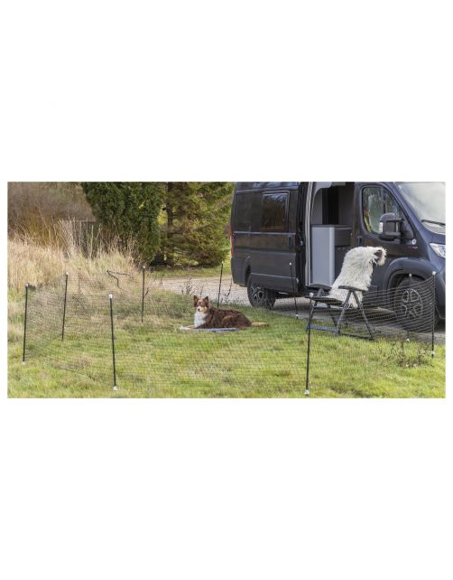 Trixie Mobiele Hondenomheining - Hondenopvoeding - 15 m Zwart