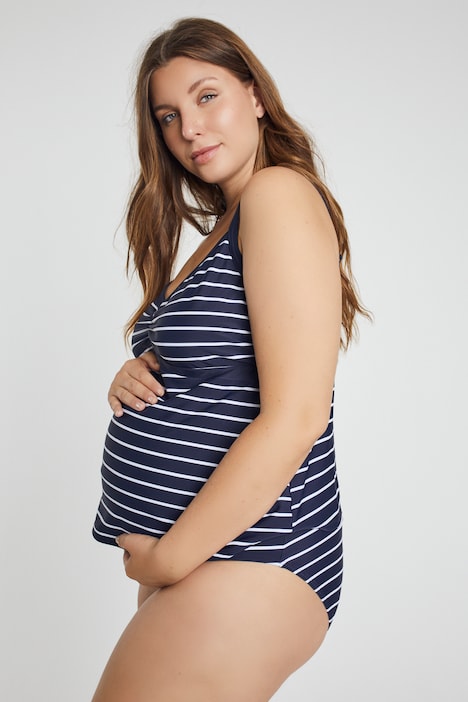 Bellieva-Tankini, Ringel, Raffung, verstellbare Träger