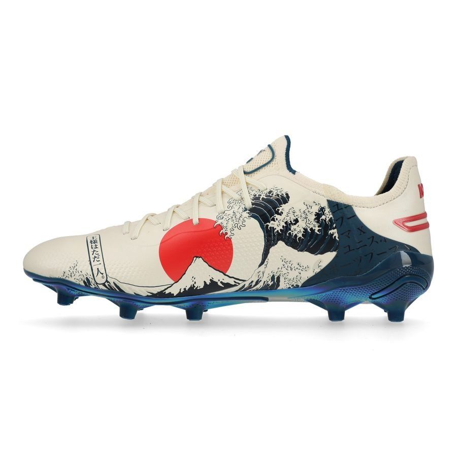PUMA X Unisport King Ultimate FG/AG Great Wave - Sugared Almond/Active Red/Ocean Tropic ÉDITION LIMITÉE