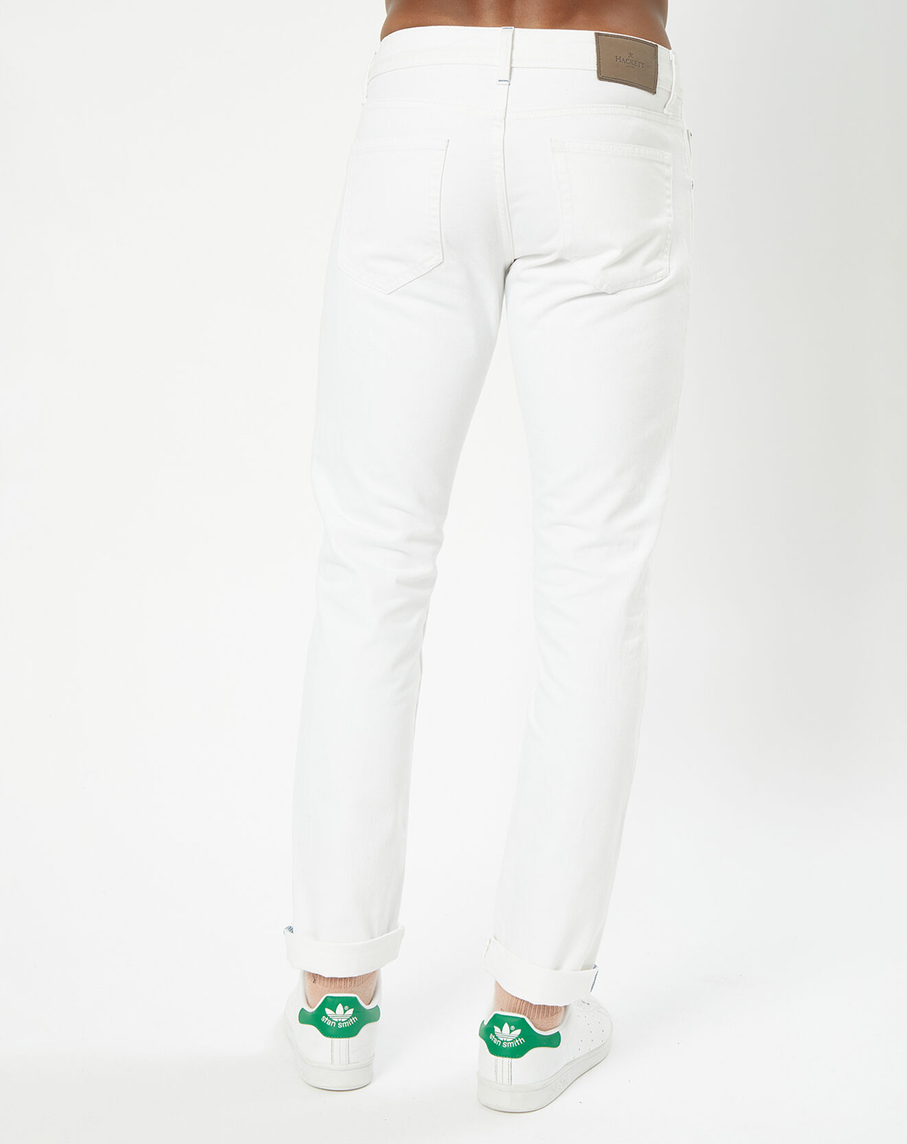 Hackett London Jean Regular Fit uni blanc