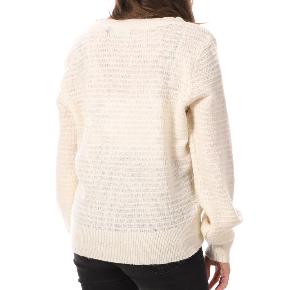 Vero Moda Pull Écru Femme Vero Moda Parker