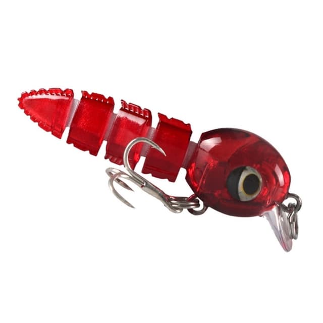 5 fiskelokker naturtro Crankbait med opbevaringsboks