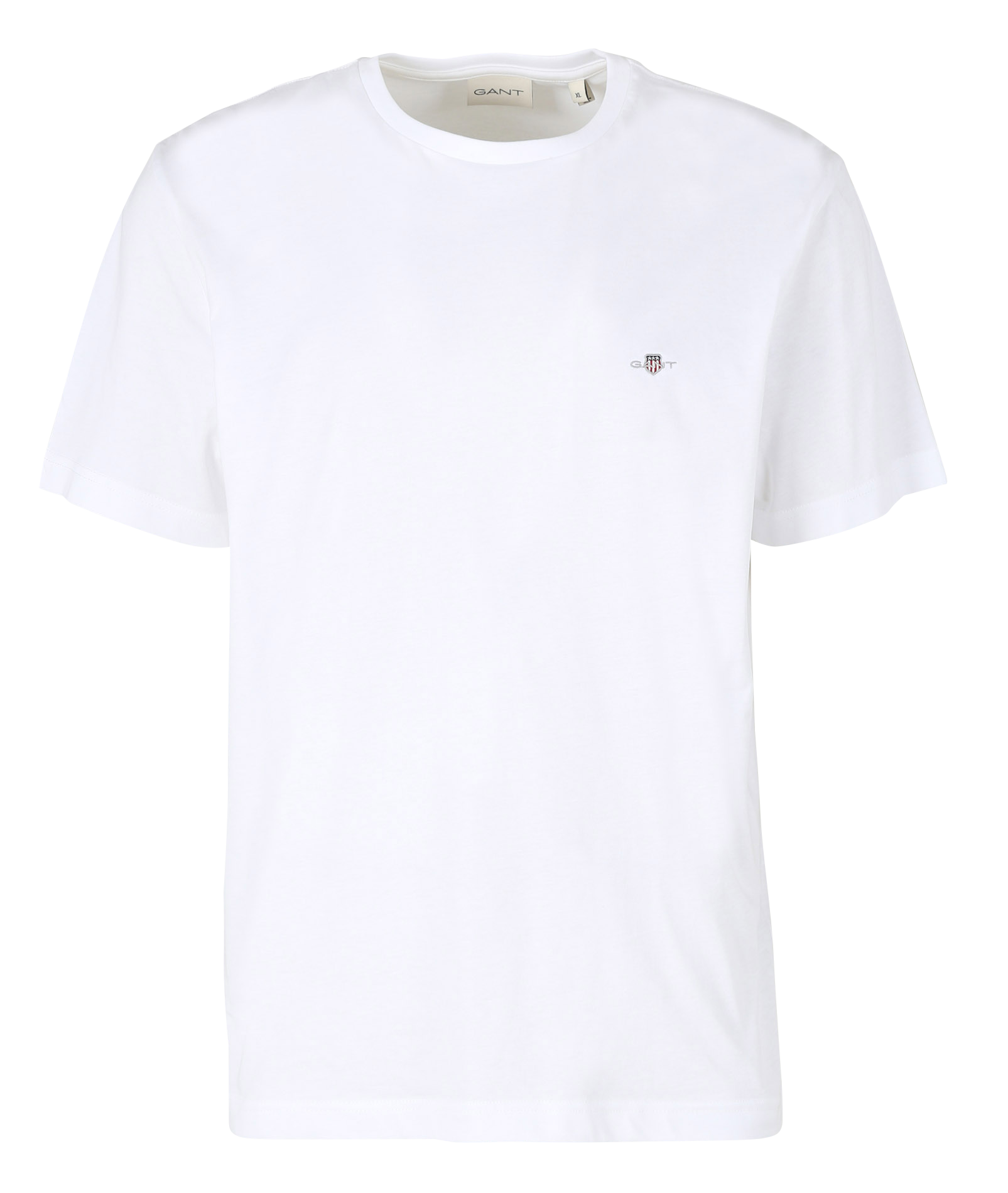 Tee-shirt col rond droit en coton | Blanc
