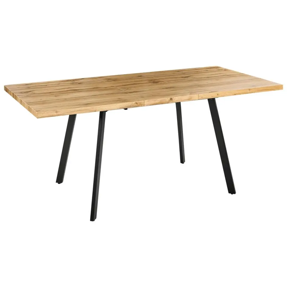 HARLOW - Uitschuifbare eettafel - Bruin - MDF