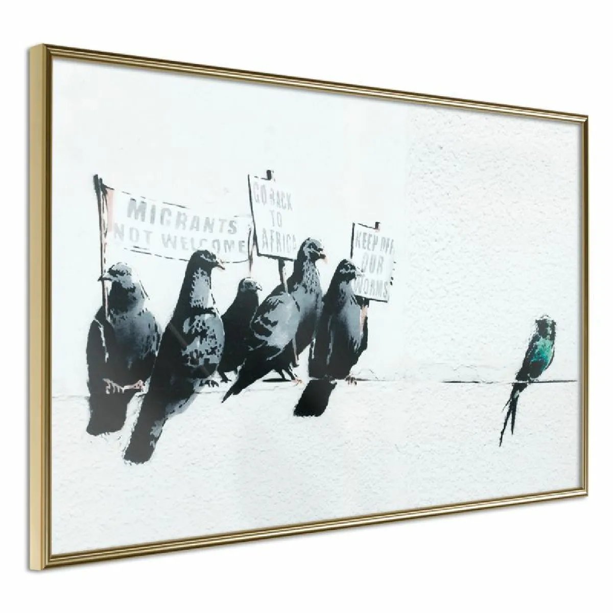 Paris Prix Affiche Banksy Pigeons