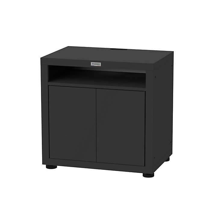 Meuble cuisson tablette acier époxy noire 80 x 55 cm Le Marquier