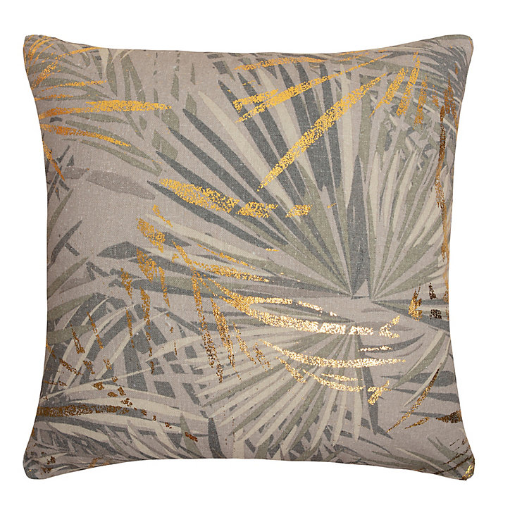 Coussin foil print doré JBY Creation L.50 x H.30 cm