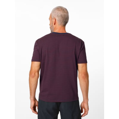 Herren-T-Shirt 1971 Ringel, Rot-Blau