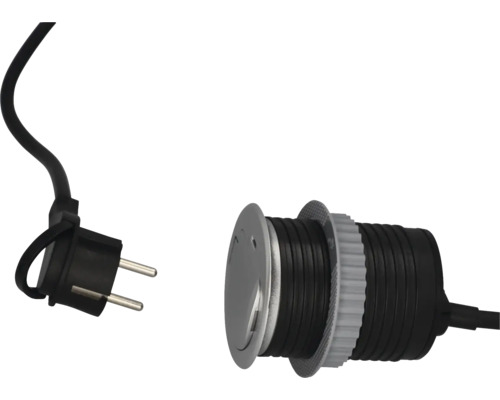 Inbouw-tafelcontactdoos, 1x geaard, 1x USB-C, 1,5 m kabel