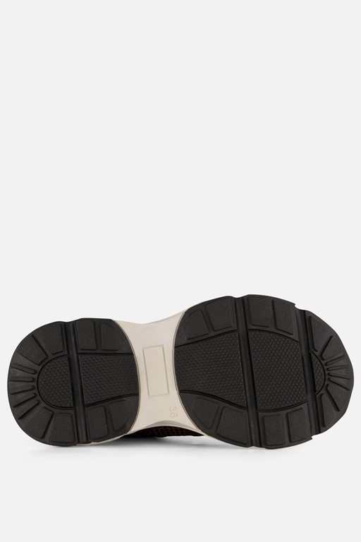 PS Poelman Sneakers Metallic bruin Leer