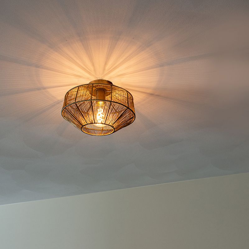 Moderne plafondlamp messing 30 cm - Bolti