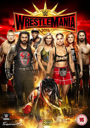 WWE: Wrestlemania 35 DVD (2019) Becky Lynch Cert 15 3 Discs Region 2