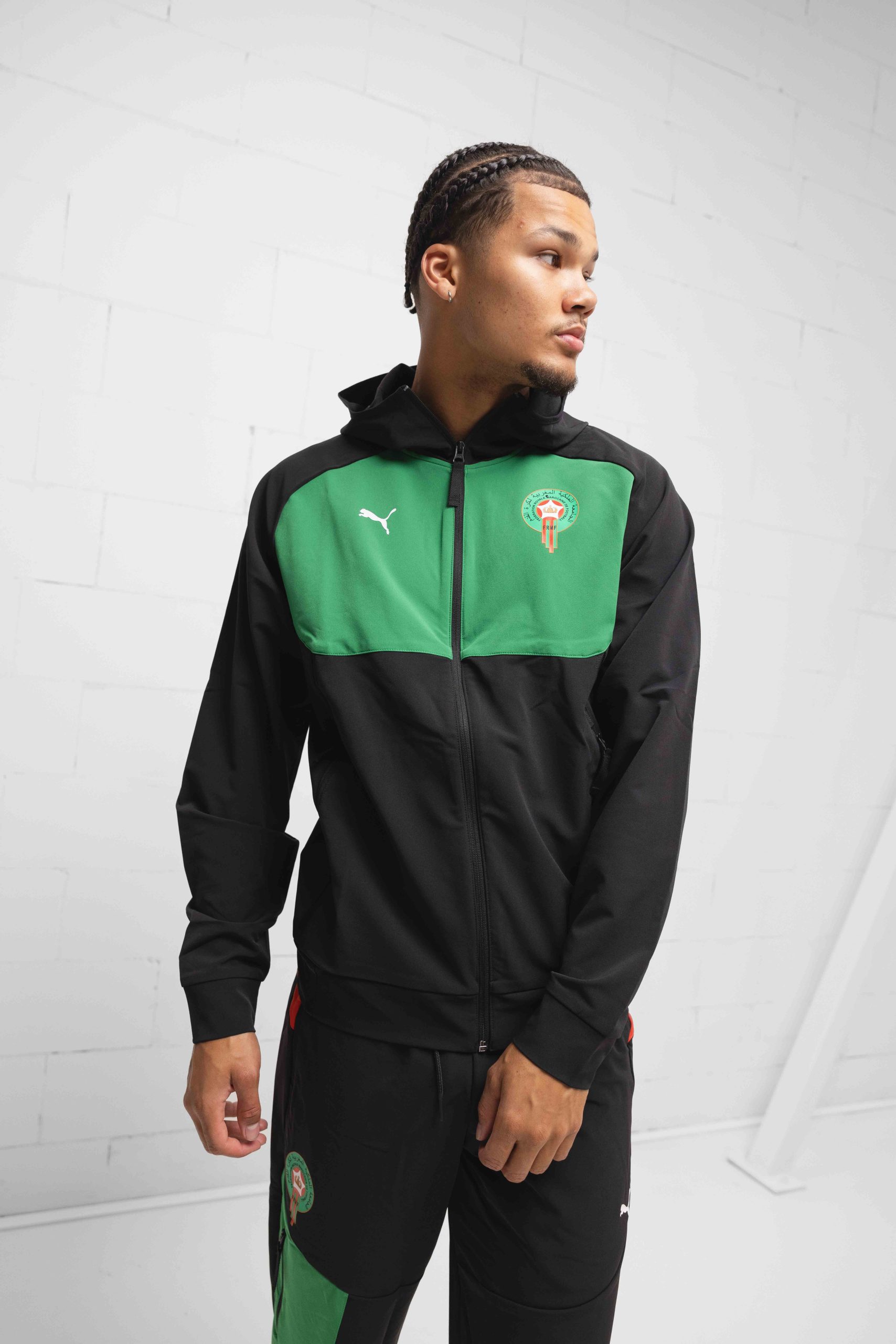 Marokko Tech Woven Trainingspak Senior Zwart