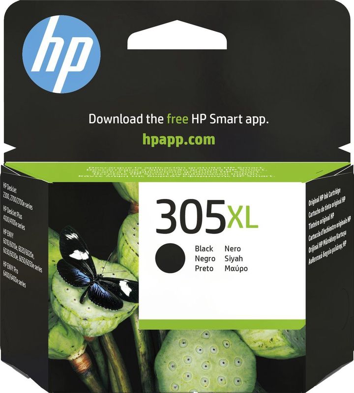 HP 305XL High Yield Black Original Ink Cartridge inktcartridge 1 stuk(s) Origineel Hoog (XL) rendement Zwart