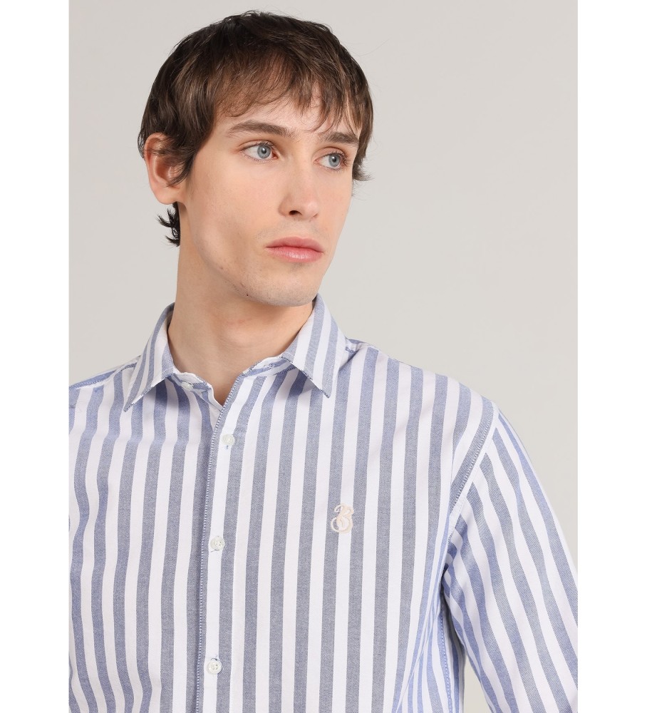 Camisa Oxford azul de manga comprida Bendorff