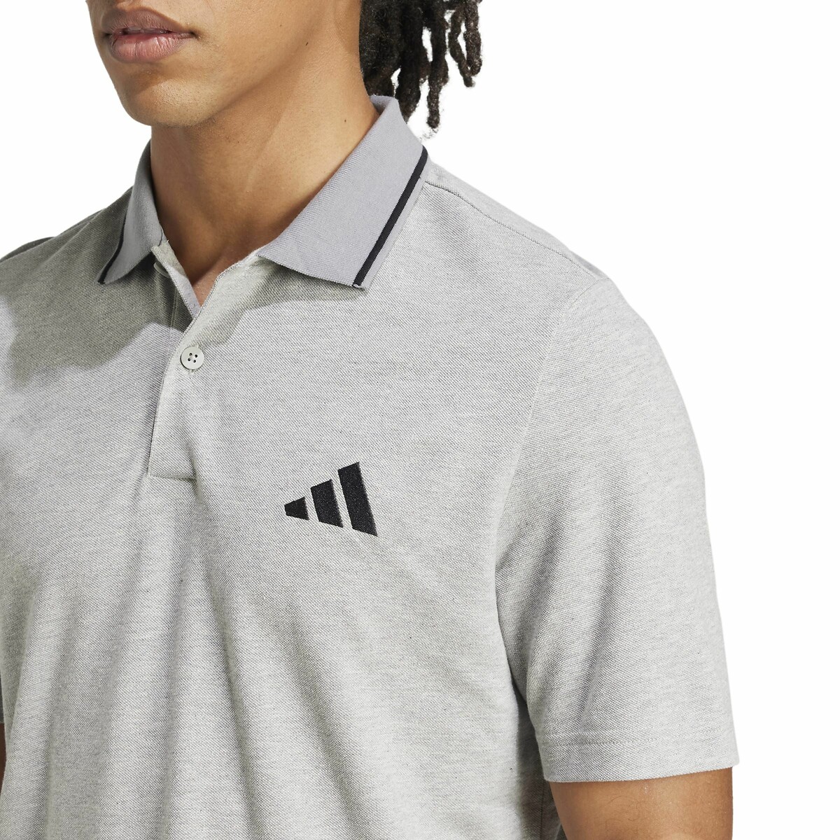 ADIDAS ROUPAS ESPORTIVAS<br>Camisa Piod em piqué com pequeno logotipo Essentials