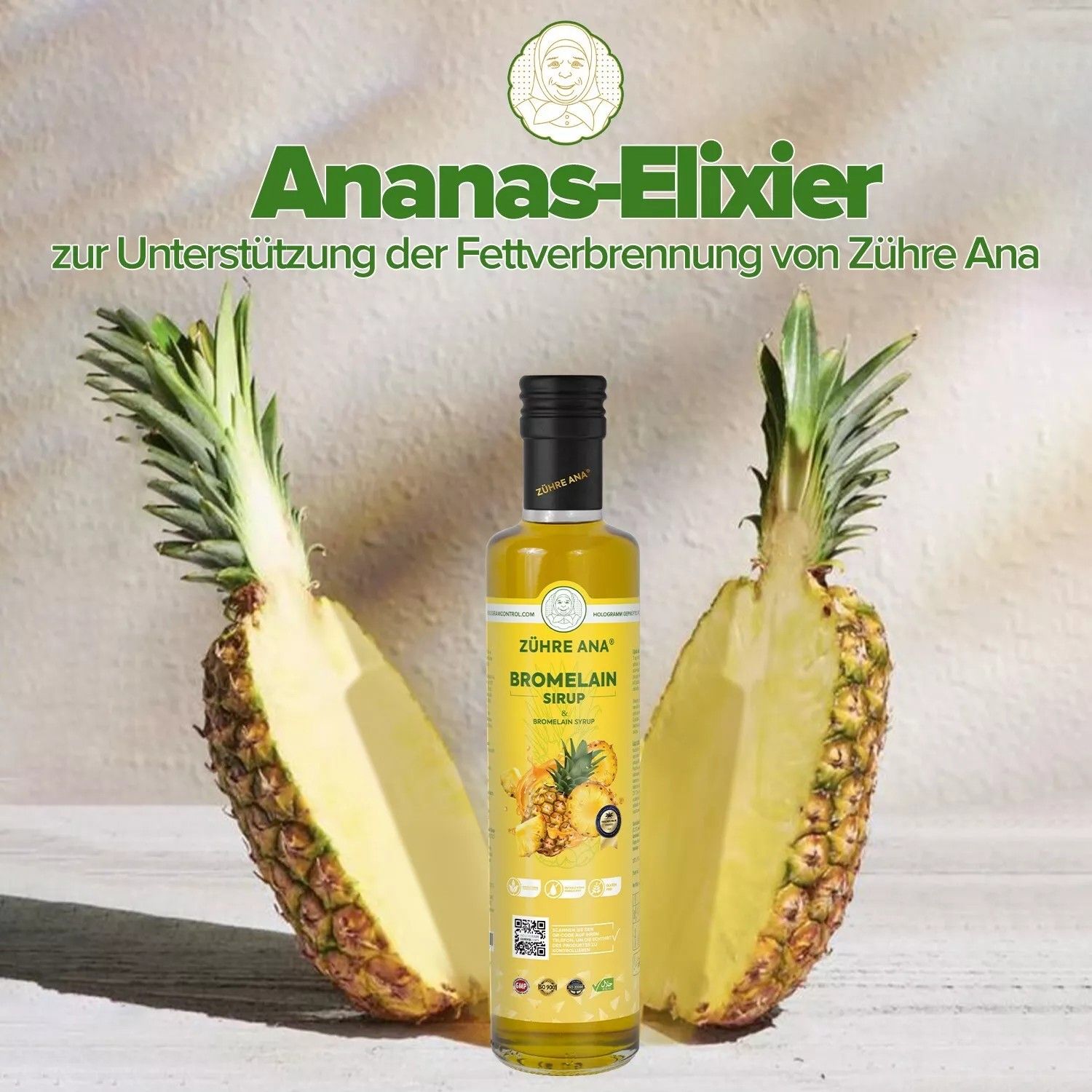 Zühre Ana Zuhre Ana Bromelain Sirup - Ananasextrakt